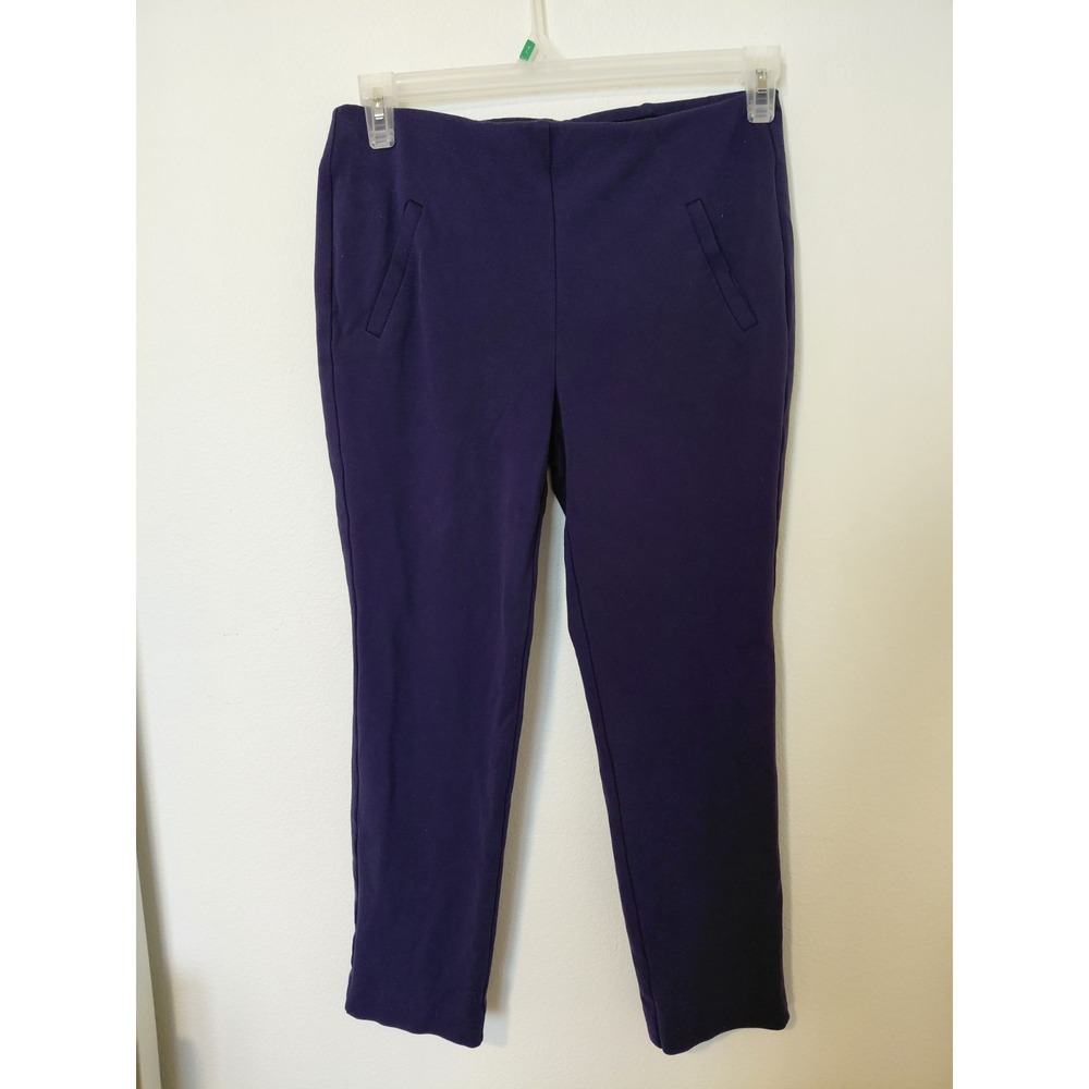 CHICO'S Fabulosly Slimming Navy Blue Pockets Cropped Pants‎ Size 0.5, Size 6